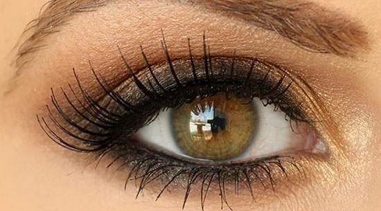 عکس آرایش چشم قهوه ای روشن