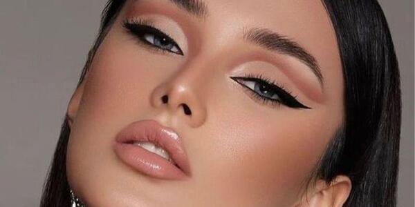 عکس آرایش چشم قهوه ای روشن