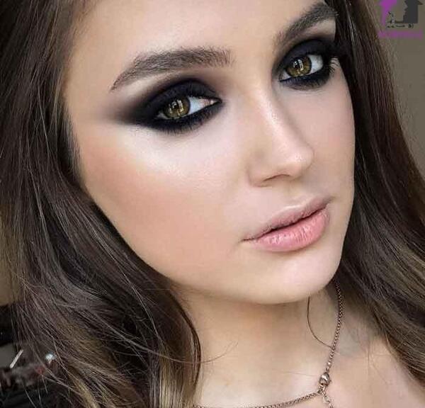 عکس آرایش چشم قهوه ای روشن