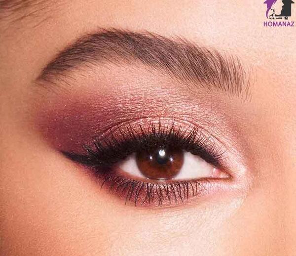 عکس آرایش چشم قهوه ای روشن
