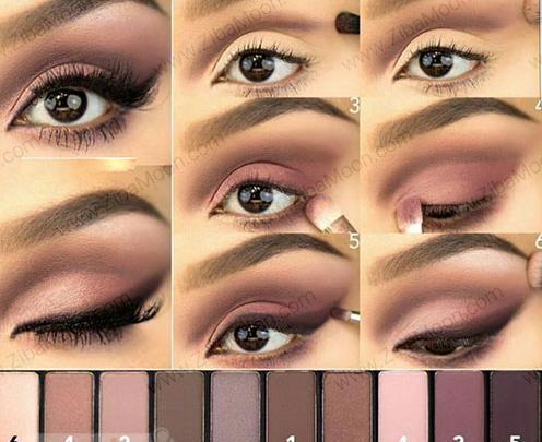 عکس آرایش چشم قهوه ای روشن