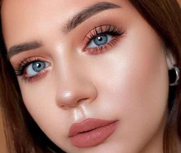 عکس ارایش چشم قهوه ای تیره