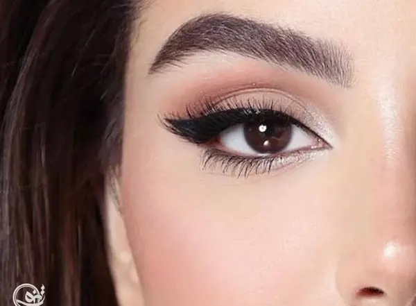 عکس ارایش چشم قهوه ای تیره