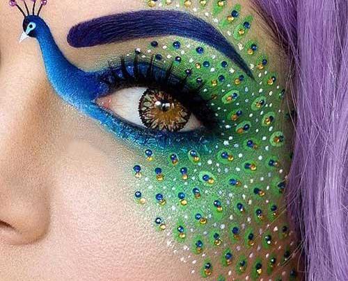 عکس سایه چشم نقاشی شده