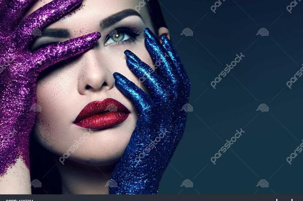 عکس سایه چشم نقاشی شده
