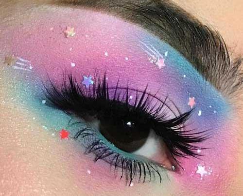 عکس سایه چشم نقاشی شده