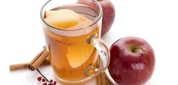 عکس چای سیب و دارچین