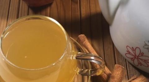 عکس چای سیب و دارچین