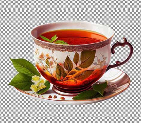 عکس ریختن چای در فنجان