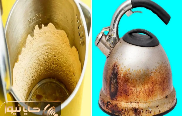 عکس کتری چای روی آتش