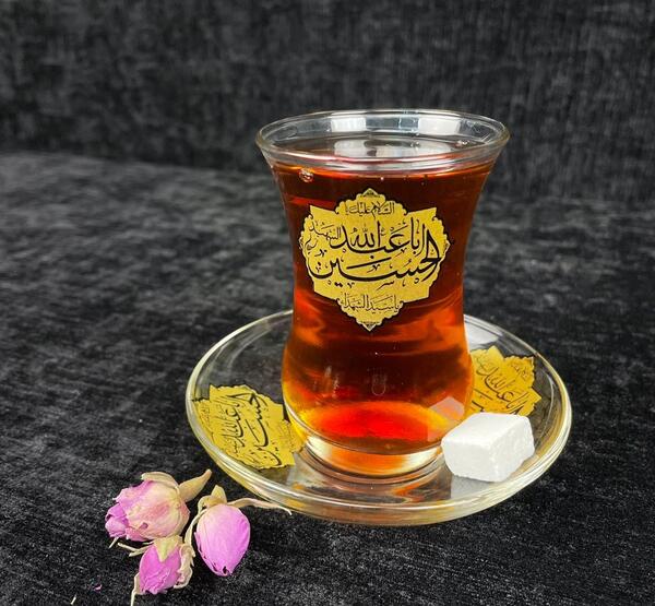 عکس نوشته چای روضه