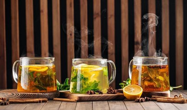 عکس چای سیاه و سبز
