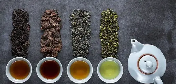 عکس چای سیاه و سبز