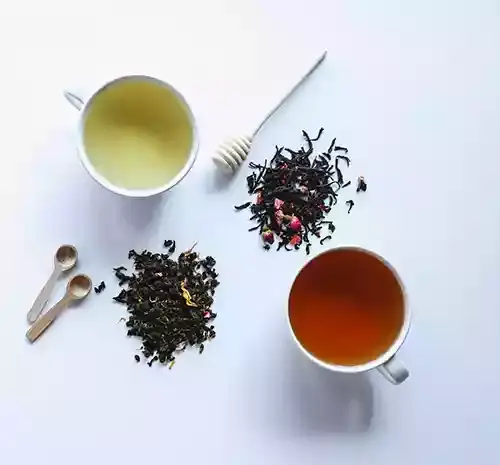 عکس چای سیاه و سبز
