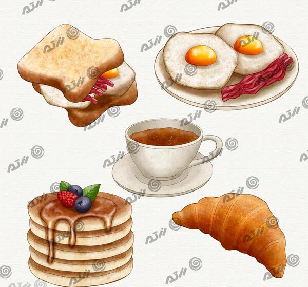 عکس فنجان چای صبحانه