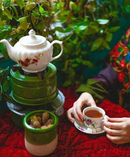 عکس فنجان چای صبحانه