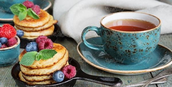 عکس فنجان چای صبحانه