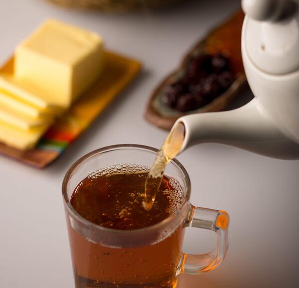 عکس فنجان چای صبحانه