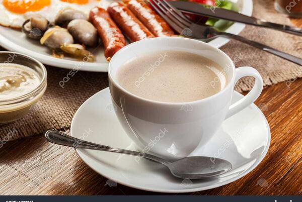 عکس فنجان چای صبحانه
