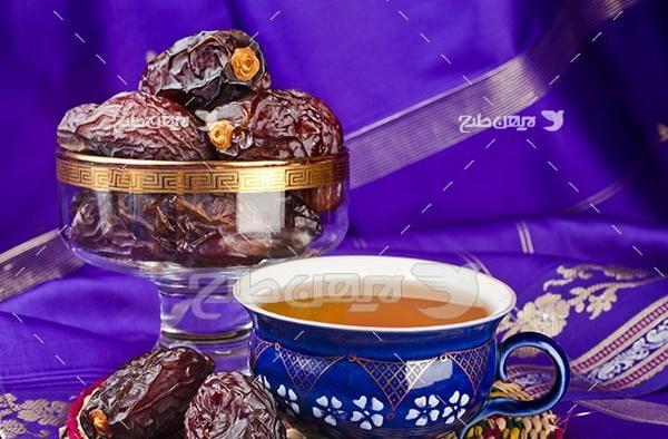 عکس فنجان چای صبحانه