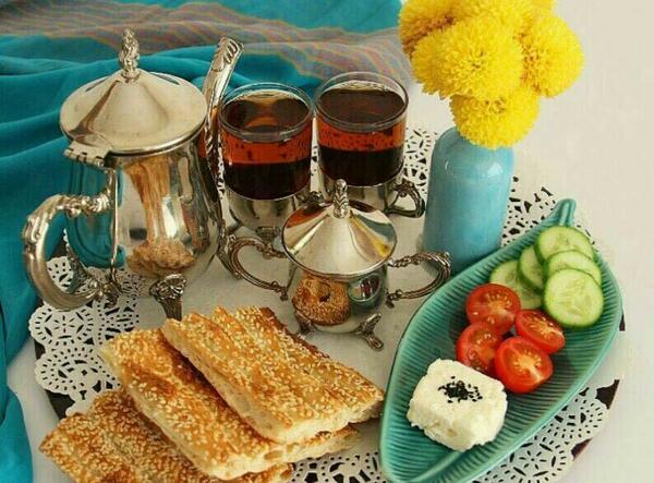 عکس فنجان چای صبحانه