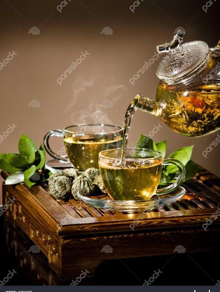 عکس چای با قوری