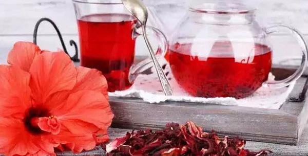 عکس چای با گل محمدی