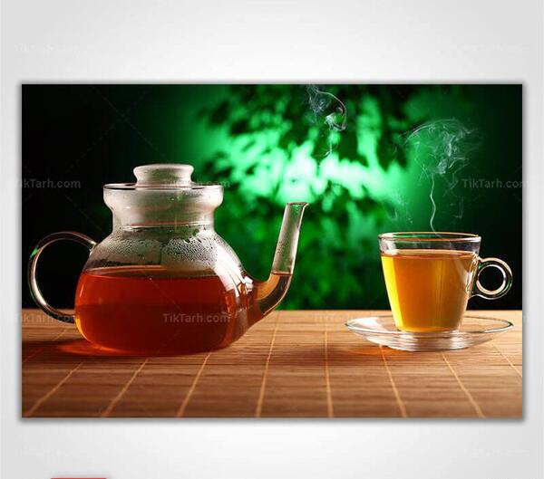 عکس قوری و استکان چای