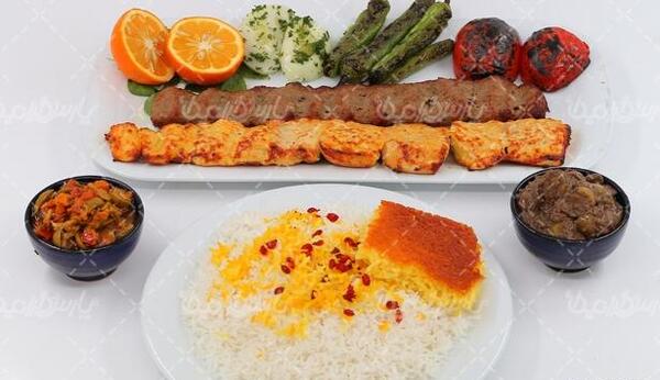 چلو کباب ایرانی عکس