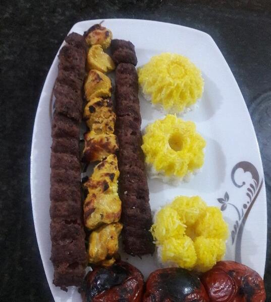 دانلود عکس چلو کباب وزیری
