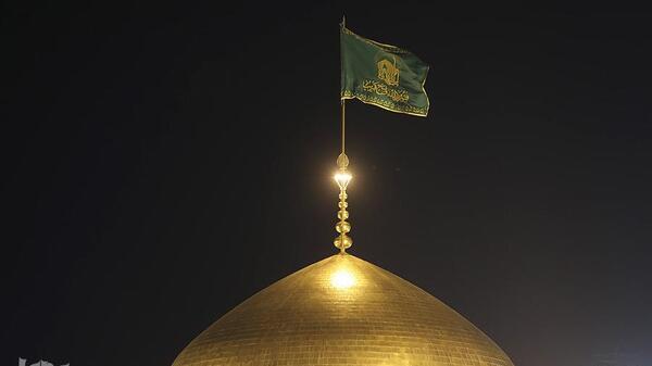 عکس حرم حضرت علی در شب