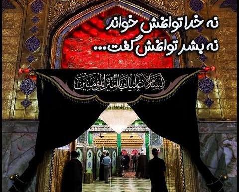 عکس حرم حضرت علی در شب