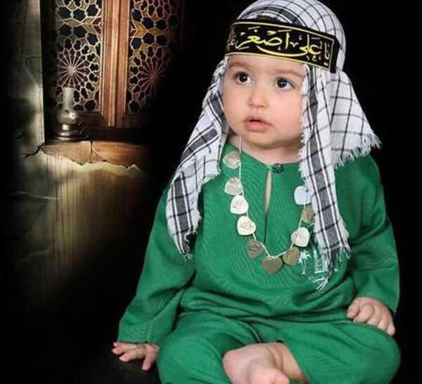 عکس حضرت علی اصغر کودکانه