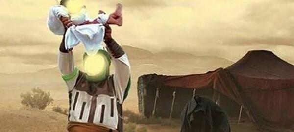 عکس صورت حضرت علی اصغر واقعی