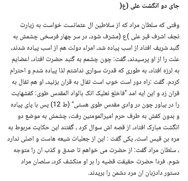 عکس جای دو انگشت در ضریح حضرت علی علیه السلام