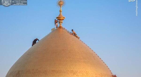 عکس از گنبد حضرت علی