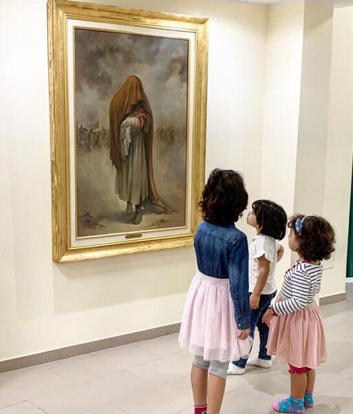 عکس نقاشی حضرت علی اصغر