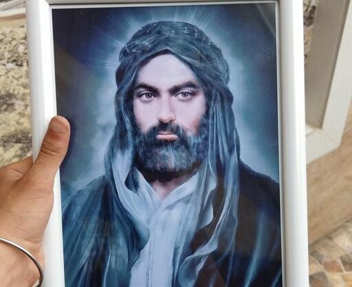 عکس نقاشی شده حضرت علی