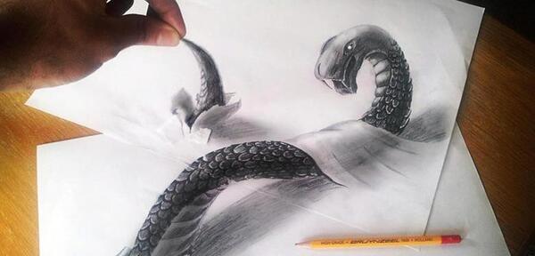 عکس نقاشی سه بعدی حیوانات