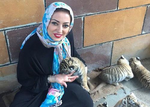 عکس های نفیسه روشن با حیوانات