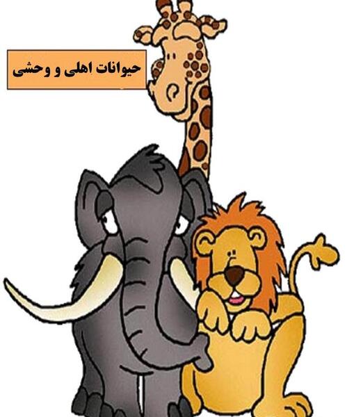 عکس حیوانات اهلی و وحشی برای کلاس اول
