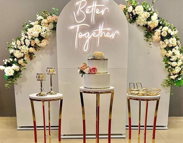 عکس تزیین حلقه نامزدی با گل