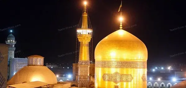 عکس حرم امام رضا با متن دلتنگی