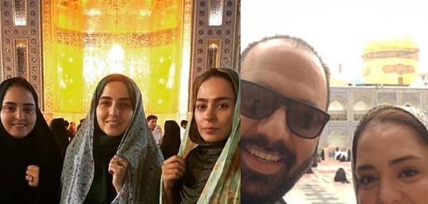 عکس های جدید بازیگران در حرم امام رضا