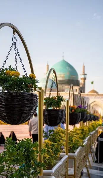 عکس از حیاط حرم امام رضا
