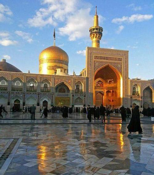 عکس حلقه با حرم امام رضا