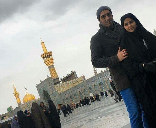 عکس حلقه با حرم امام رضا