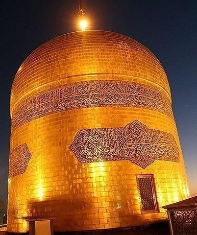 عکس حلقه با حرم امام رضا