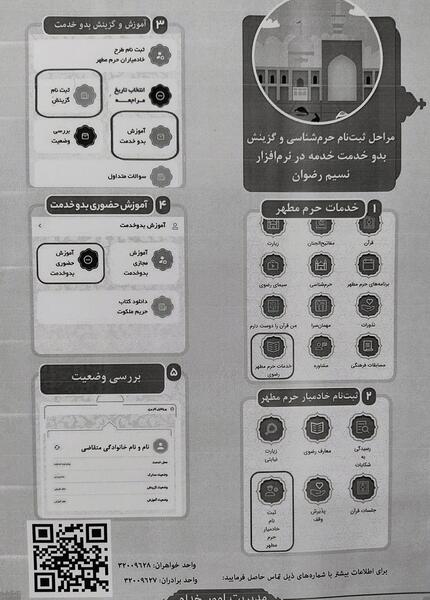عکس از خادمین حرم امام رضا