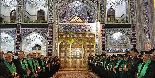 عکس از خادمین حرم امام رضا